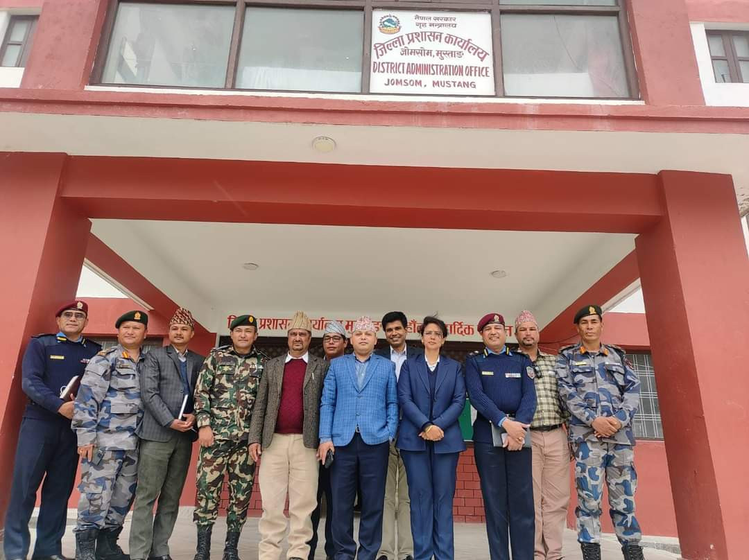 मनाङ र मुस्ताङ जिल्ला वीच अन्तर जिल्ला समन्वय बैठक